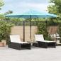 Preview: ARDEBO.de - Sonnenschirm mit Stahlmast Blau 388x388x248 cm