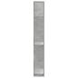 Preview: Bücherregal 5 Böden Betongrau 80,5x23,5x162,5 cm Holzwerkstoff
