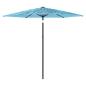 Preview: Sonnenschirm mit Stahlmast Blau 223x223x213 cm