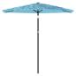 Preview: Sonnenschirm mit Stahlmast Blau 223x223x213 cm