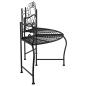 Preview: Baumbank 150 cm Schwarz Stahl