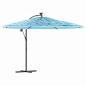 Preview: Sonnenschirm mit Stahlmast Blau 269x269x235 cm