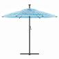 Preview: Sonnenschirm mit Stahlmast Blau 269x269x235 cm