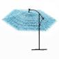 Preview: Sonnenschirm mit Stahlmast Blau 269x269x235 cm