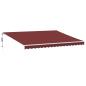 Preview: Markise Automatisch mit LED Weinrot 450x350 cm