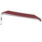 Preview: Markise Automatisch mit LED Weinrot 450x350 cm