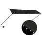 Preview: Einziehbare Markise mit LED 350×150 cm Anthrazit