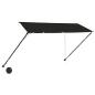 Preview: Einziehbare Markise mit LED 350×150 cm Anthrazit