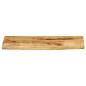 Preview: Tischplatte 70x20x3,8 cm Baumkante Massivholz Raues Mangoholz