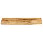 Preview: Tischplatte 80x20x2,5 cm Baumkante Massivholz Raues Mangoholz