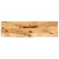 Preview: ARDEBO.de - Tischplatte 100x40x2,5 cm Baumkante Massivholz Raues Mangoholz