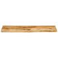 Preview: Tischplatte 100x40x2,5 cm Baumkante Massivholz Raues Mangoholz