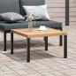 Preview: ARDEBO.de - Garten-Couchtisch Schwarz 65x65x40 cm Aluminium