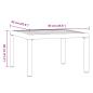 Preview: Garten-Couchtisch Schwarz 65x65x40 cm Aluminium
