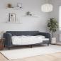 Preview: ARDEBO.de - Tagesbett Dunkelgrau 100x200 cm Samt