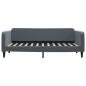 Preview: Tagesbett Dunkelgrau 100x200 cm Samt