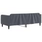 Preview: Tagesbett Dunkelgrau 100x200 cm Samt