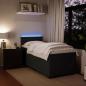 Preview: Boxspringbett mit Matratze Schwarz 90x200 cm Samt