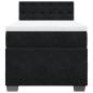 Preview: Boxspringbett mit Matratze Schwarz 90x200 cm Samt
