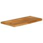 Preview: Tischplatte mit Baumkante 80x20x2,5 cm Massivholz Mango