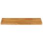 Preview: Tischplatte mit Baumkante 80x20x2,5 cm Massivholz Mango