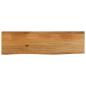 Preview: ARDEBO.de - Tischplatte mit Baumkante 100x40x2,5 cm Massivholz Mango