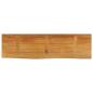 Preview: Tischplatte mit Baumkante 100x40x2,5 cm Massivholz Mango