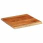 Preview: Tischplatte 80x80x3,8 cm Rechteckig Massivholz Akazie Baumkante