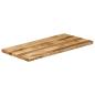 Preview: Tischplatte mit Baumkante 110x60x2,5 cm Raues Mango Massivholz