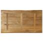 Preview: Tischplatte mit Baumkante 110x60x2,5 cm Raues Mango Massivholz