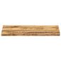 Preview: Tischplatte mit Baumkante 100x40x3,8 cm Raues Mango Massivholz