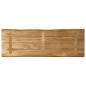 Preview: Tischplatte mit Baumkante 120x40x3,8 cm Raues Mango Massivholz