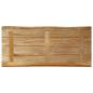 Preview: Tischplatte mit Baumkante 90x40x2,5 cm Raues Mango Massivholz