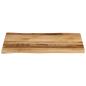 Preview: Tischplatte mit Baumkante 80x60x3,8 cm Raues Mango Massivholz