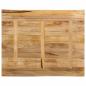 Preview: Tischplatte mit Baumkante 110x80x3,8 cm Raues Mango Massivholz
