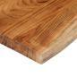 Preview: Tischplatte 120x40x3,8cm Rechteckig Massivholz Akazie Baumkante