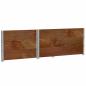 Preview: Pflanzkasten Braun 120x80 cm Massivholz Kiefer