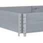 Preview: Pflanzkasten Grau 150x100 cm Massivholz Kiefer