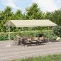 Preview: ARDEBO.de - Freistehende Markise 500x300 cm Creme