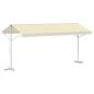 Preview: Freistehende Markise 500x300 cm Creme