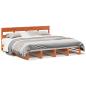 Preview: Massivholzbett ohne Matratze Wachsbraun 180x200 Kiefernholz