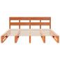 Preview: Massivholzbett ohne Matratze Wachsbraun 180x200 Kiefernholz
