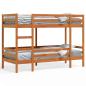Preview: Etagenbett Wachsbraun 90x190 cm Massivholz Kiefer