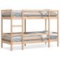 Preview: Etagenbett ohne Matratze 90x190 cm Massivholz Kiefer