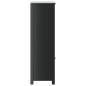 Preview: Badschrank BERG Schwarz 40x34x110 cm Massivholz Kiefer