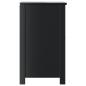 Preview: Waschbeckenunterschrank BERG Schwarz 60x34x59 cm Kiefernholz