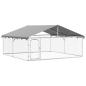 Preview: Outdoor-Hundezwinger mit Dach 300x300x150 cm