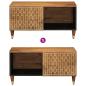 Preview: Couchtisch 80x50x40 cm Massivholz Mango