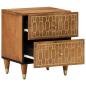 Preview: Nachttische 2 Stk. 40x33x46 cm Massivholz Mango