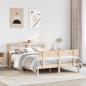 Preview: ARDEBO.de - Massivholzbett ohne Matratze 120x190 cm Kiefernholz